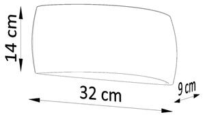 Nástenné svietidlo PONTIUS 1xG9/60W/230V čierna