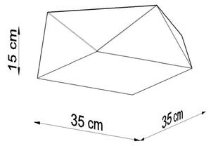 Stropné svietidlo HEXA 2xE27/60W/230V strieborná