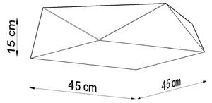 Stropné svietidlo HEXA 3xE27/60W/230V strieborná