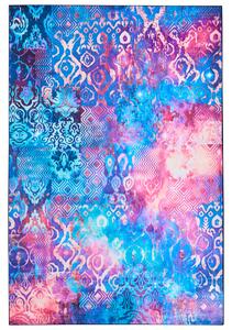 Koberec viacfarebný polyester 200 x 300 cm s nízkym vlasom s potlačou orientálny boho štýl obývacia izba spálňa