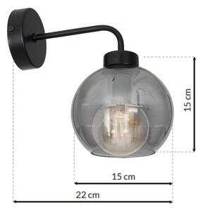 Nástenné svietidlo SOFIA 1xE27/60W/230V čierna