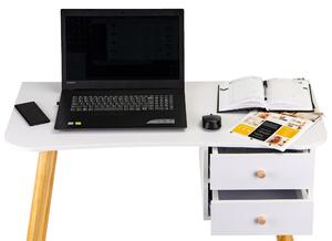 ModernHome Písací stôl s 2 zásuvkami