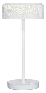 BANKAMP Mesh stolná LED lampa so stmievačom, biela