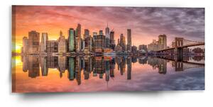 Sablio Obraz New York Západ slnka - 110x50 cm