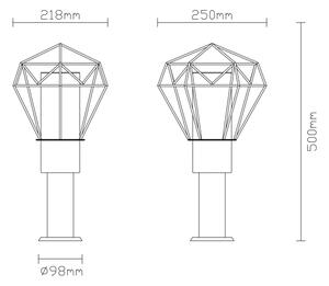 Globo 31356 - Vonkajšia lampa HORACE 1xE27/15W/230V IP44
