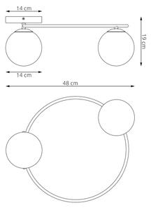 Stropné svietidlo SOPRA 2xE14/10W/230V béžová/biela