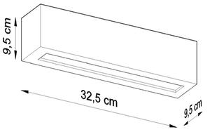 Nástenné svietidlo VEGA 1xE27/60W/230V šedá