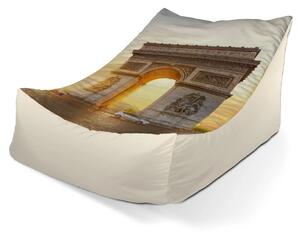 Sablio Sedací vak Lounge Paríž Víťazný oblúk - 80 x 95 x 50 cm