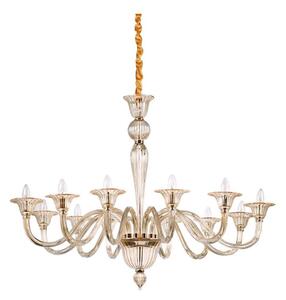 Ideal Lux - Luster na reťazi BRIGITTA 12xE14/40W/230V pr. 120 cm mosadz
