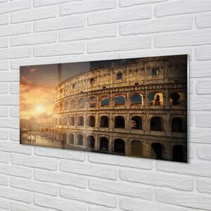 Nástenný panel  Rome Colosseum pri západe slnka 100x50 cm