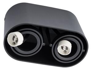 Bodové svietidlo SIROK 2xGU10/30W/230V čierna