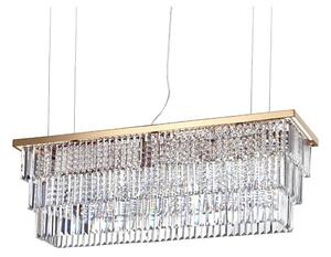 Ideal Lux - Krištáľový luster na lanku MARTINEZ 8xE14/40W/230V zlatá