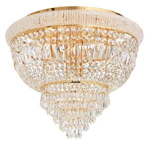 Ideal Lux - Krištáľové stropné svietidlo DUBAI 6xE14/28W/230V pr. 52 cm zlatá