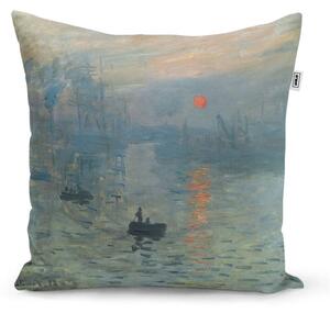 Sablio Vankúš Impresia, východ slnka - Claude Monet - 40x40 cm