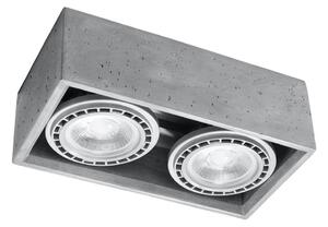 Sollux SL.0884 - Stropné svietidlo QUATRO 2xGU10/40W/230V betón