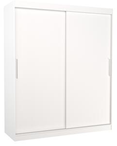Šatní skříň s posuvnými dveřmi a led osvětlením LINCOLN černá 2 Ne 6