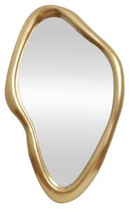 Estila Glamour atypické zlaté nástenné zrkadlo Selene s organickým rámom 150 cm