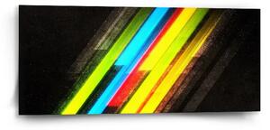 Sablio Obraz Pruhovaná abstrakcia - 110x50 cm