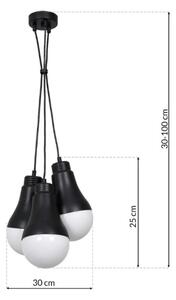 Luster na lanku HELIOS 3xE14/40W/230V