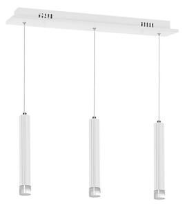 LED Luster na lanku ALBA 3xLED/15W/230V biela