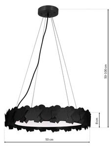 LED luster na lanku SOHO LED/24W/230V čierny