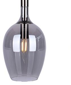 Luster na lanku TANGO 3xE14/40W/230V čierna