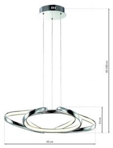 LED luster na lanku COPERNICUS LED/46W/230V