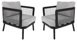 Hliníkové kreslá HERMES DUO (2 ks)