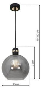Luster na lanku OMEGA 1xE27/60W/230V