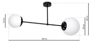 Luster na tyči LIMA 2xE14/40W/230V