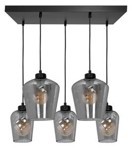 Luster na lanku SANTIAGO 5xE27/60W/230V čierna