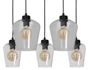 Luster na lanku SANTIAGO 5xE27/60W/230V číra