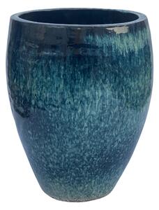Provencelia keramický kvetináč Poseidon 2 31 x 28 cm Ledově modrá
