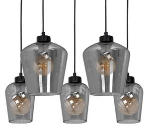 Luster na lanku SANTIAGO 5xE27/60W/230V čierna