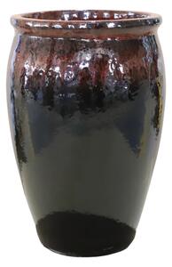 Provencelia keramický kvetináč Bacchus 52 x 36 cm Černo červená