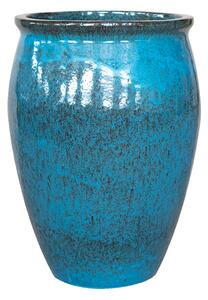 Provencelia keramický kvetináč Bacchus 52 x 36 cm Ocelově modrá