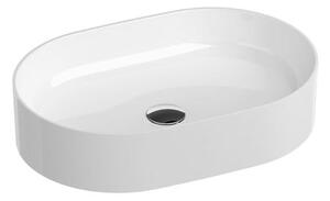 Umývadlo na dosku Ravak Ceramic Slim 55x37 cm bez otvoru pre batériu, bez prepadu XJX01155001