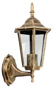 Vonkajšie nástenné svietidlo 1xE27/60W/230V IP44 zlatá