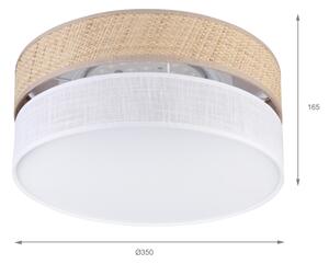 LED stropné svietidlo SIRJA BOHO LED/20W/230V pr. 35 cm béžová/biela