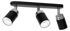 Bodové svietidlo RENO 3xGU10/8W/230V čierna/chróm