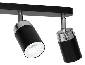 Bodové svietidlo RENO 3xGU10/8W/230V čierna/chróm