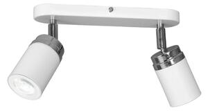 Bodové svietidlo RENO 2xGU10/8W/230V biela/chróm