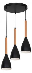 Luster na lanku MUZA 3xE27/60W/230V okrúhly