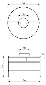 Stropné svietidlo RIM 1xE27/60W/230V