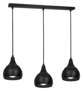 Luster na lanku AKTAN 3xE27/60W/230V čierna
