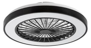 RABALUX 71336 Dalfon2 stropné svietidlo s ventilátorom D480mm LED 40W/2200lm 3000+4000+6000K čierna, stmievateľné, diaľkový ovládač