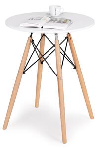 ModernHome Stôl do jedálne - 60 cm, biely