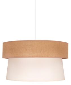 Duolla - Luster na lanku ETNIC 1xE27/40W/230V pr. 45 cm krémová/béžová