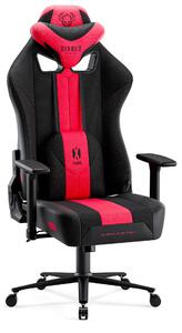 Látkové herné kreslo Diablo X-Player 2.0 King Size, karmínovo-antracitové