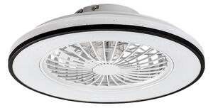 RABALUX 71331 Dalfon2 stropné svietidlo s ventilátorom D485mm LED 48W/2800lm 3000-6500K čierna, stmievateľné, diaľkový ovládač, starlight efekt